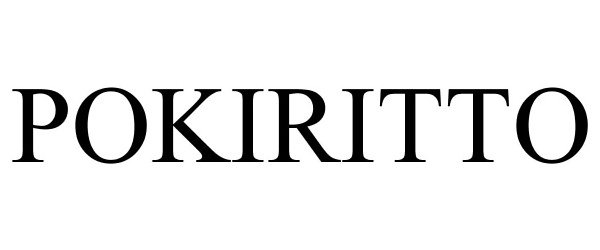 Trademark Logo POKIRITTO