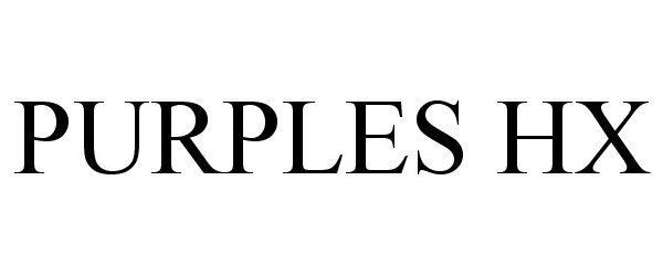 Trademark Logo PURPLES HX