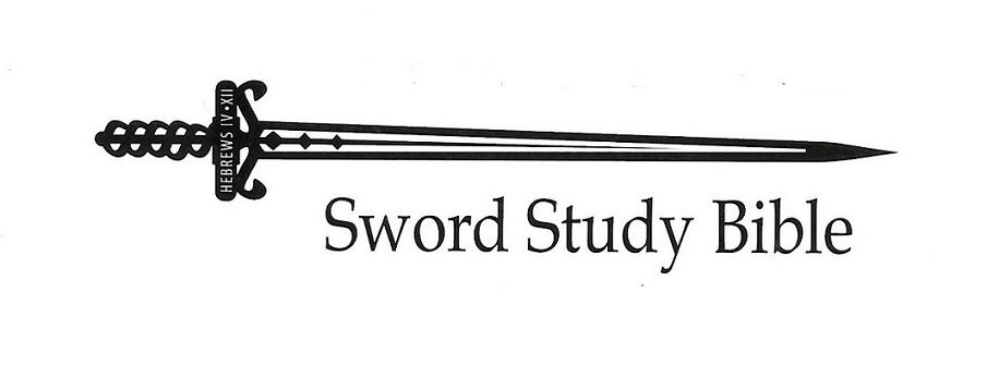Trademark Logo SWORD STUDY BIBLE HEBREWS IV.XII