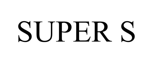 Trademark Logo SUPER S