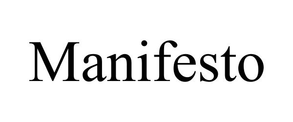 Trademark Logo MANIFESTO