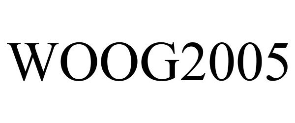 Trademark Logo WOOG2005