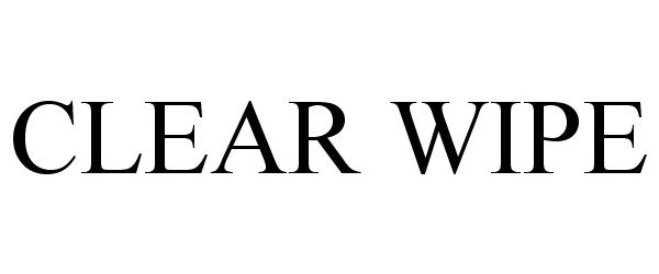 Trademark Logo CLEAR WIPE