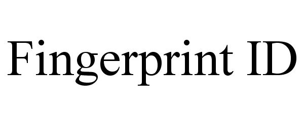 Trademark Logo FINGERPRINT ID