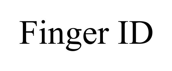 Trademark Logo FINGER ID
