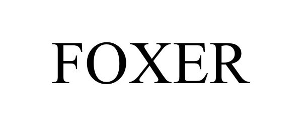 Trademark Logo FOXER