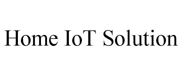 Trademark Logo HOME IOT SOLUTION