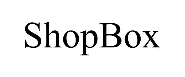 Trademark Logo SHOPBOX