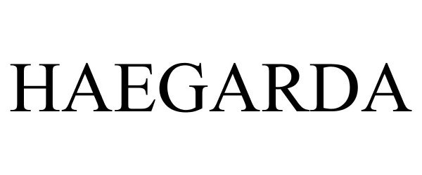 Trademark Logo HAEGARDA