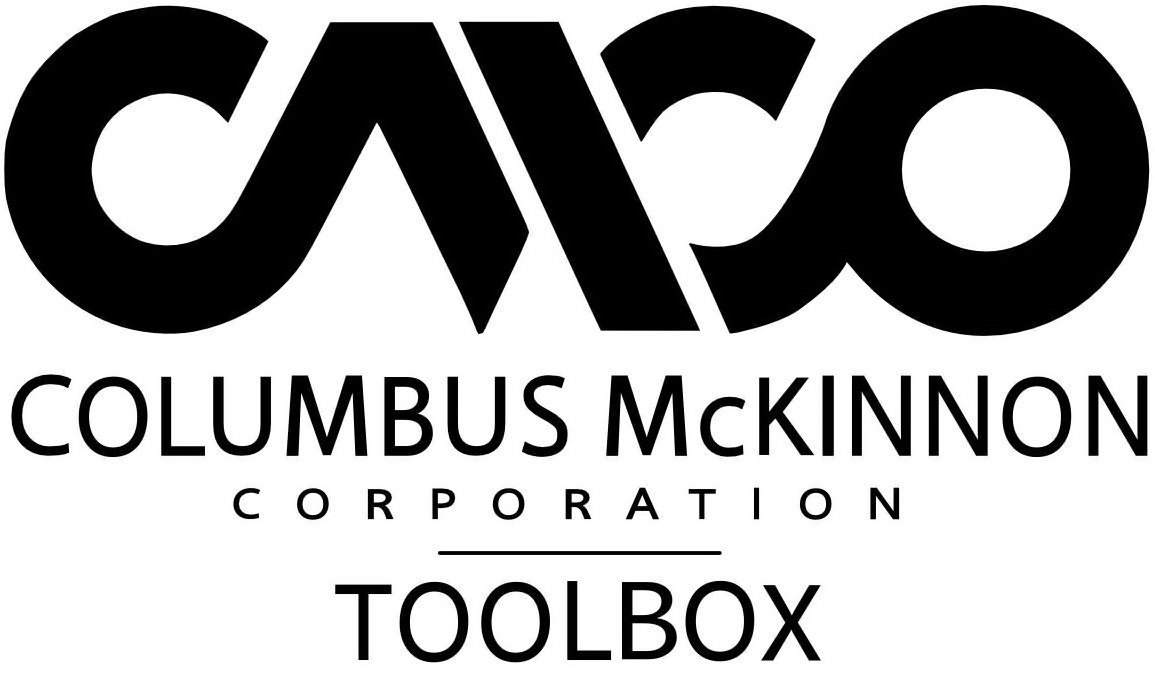  CMCO COLUMBUS MCKINNON CORPORATION TOOLBOX