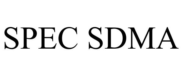 Trademark Logo SPEC SDMA