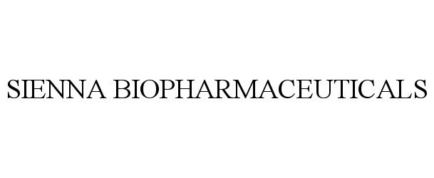  SIENNA BIOPHARMACEUTICALS