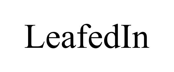 Trademark Logo LEAFEDIN