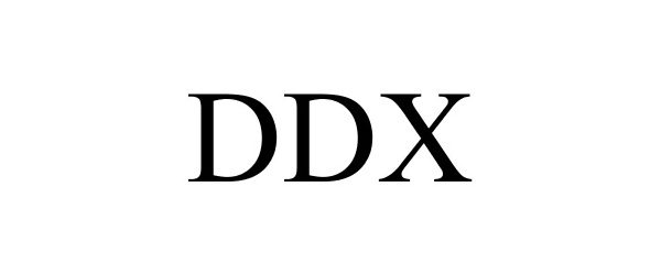 Trademark Logo DDX