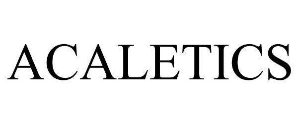 Trademark Logo ACALETICS