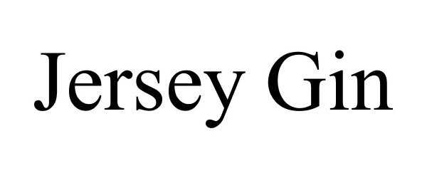 Trademark Logo JERSEY GIN
