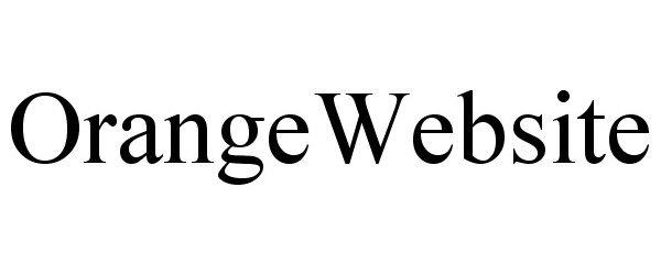 Trademark Logo ORANGEWEBSITE