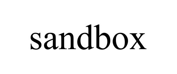 Trademark Logo SANDBOX