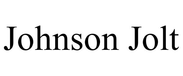 Trademark Logo JOHNSON JOLT