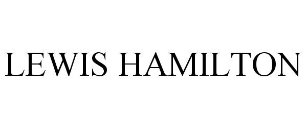 Trademark Logo LEWIS HAMILTON