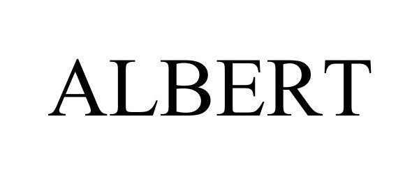 Trademark Logo ALBERT