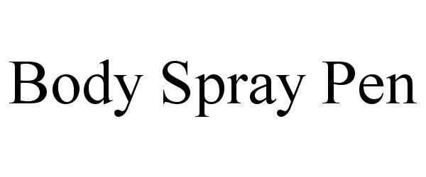  BODY SPRAY PEN