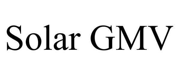 Trademark Logo SOLAR GMV