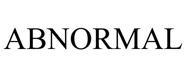 Trademark Logo ABNORMAL