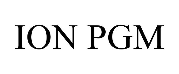 Trademark Logo ION PGM
