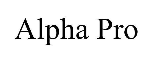 ALPHA PRO