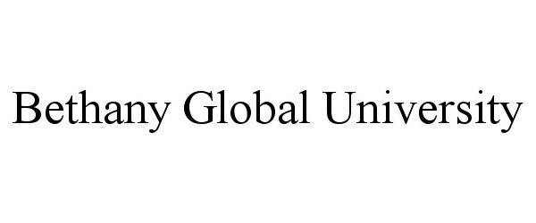 Trademark Logo BETHANY GLOBAL UNIVERSITY