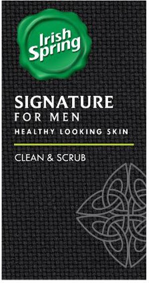  IRISH SPRING SIGNATURE FOR MEN HEALTHY LOOKING SKIN CLEAN &amp; SCRUB