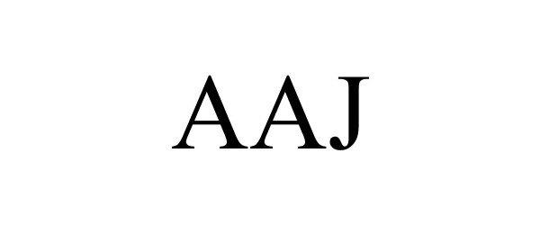 Trademark Logo AAJ