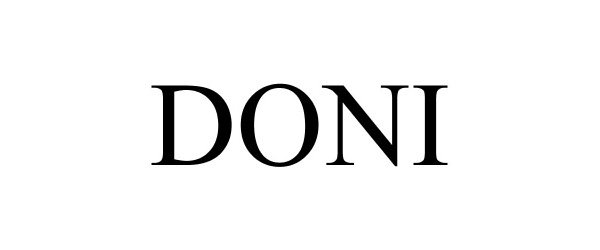 Trademark Logo DONI