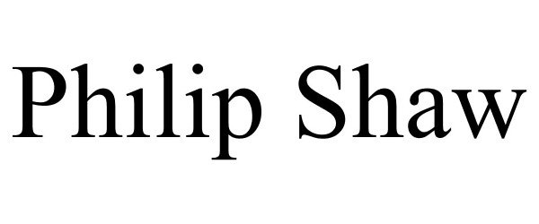 Trademark Logo PHILIP SHAW