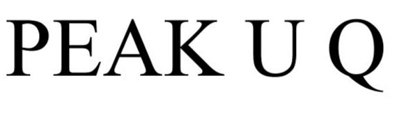 Trademark Logo PEAK U Q