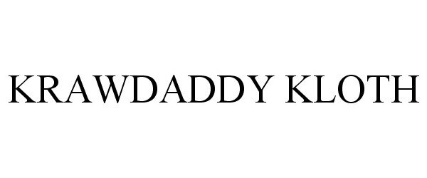  KRAWDADDY KLOTH