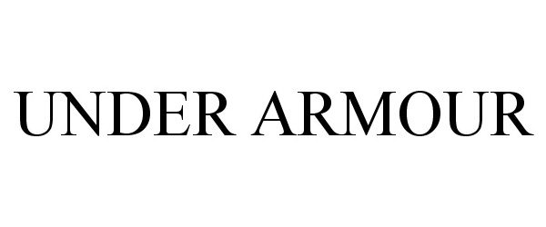 Trademark Logo UNDER ARMOUR