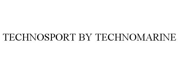 Trademark Logo TECHNOSPORT BY TECHNOMARINE