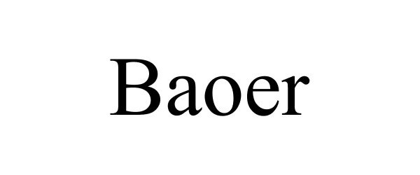 Trademark Logo BAOER
