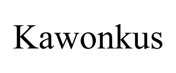 Trademark Logo KAWONKUS