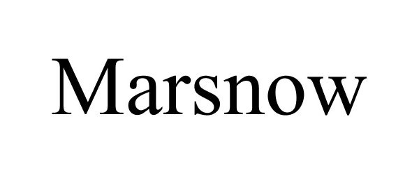 Trademark Logo MARSNOW