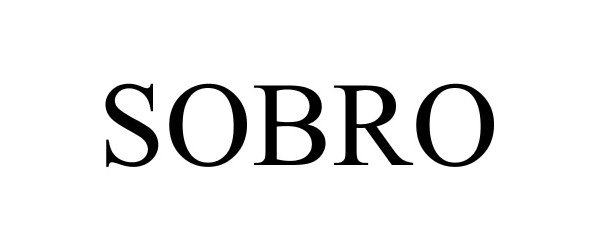 Trademark Logo SOBRO