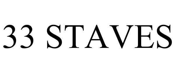 Trademark Logo 33 STAVES