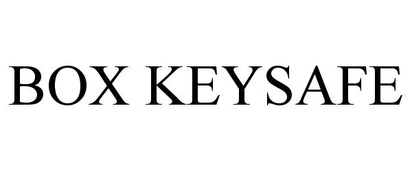 Trademark Logo BOX KEYSAFE