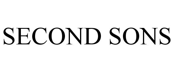 Trademark Logo SECOND SONS