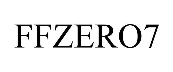 Trademark Logo FFZERO7