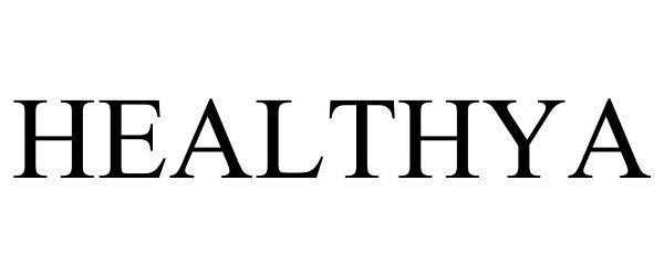 Trademark Logo HEALTHYA