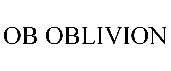Trademark Logo OB OBLIVION