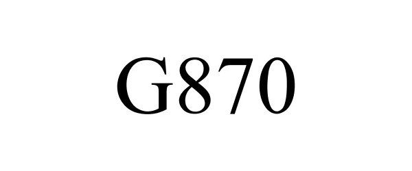 Trademark Logo G870